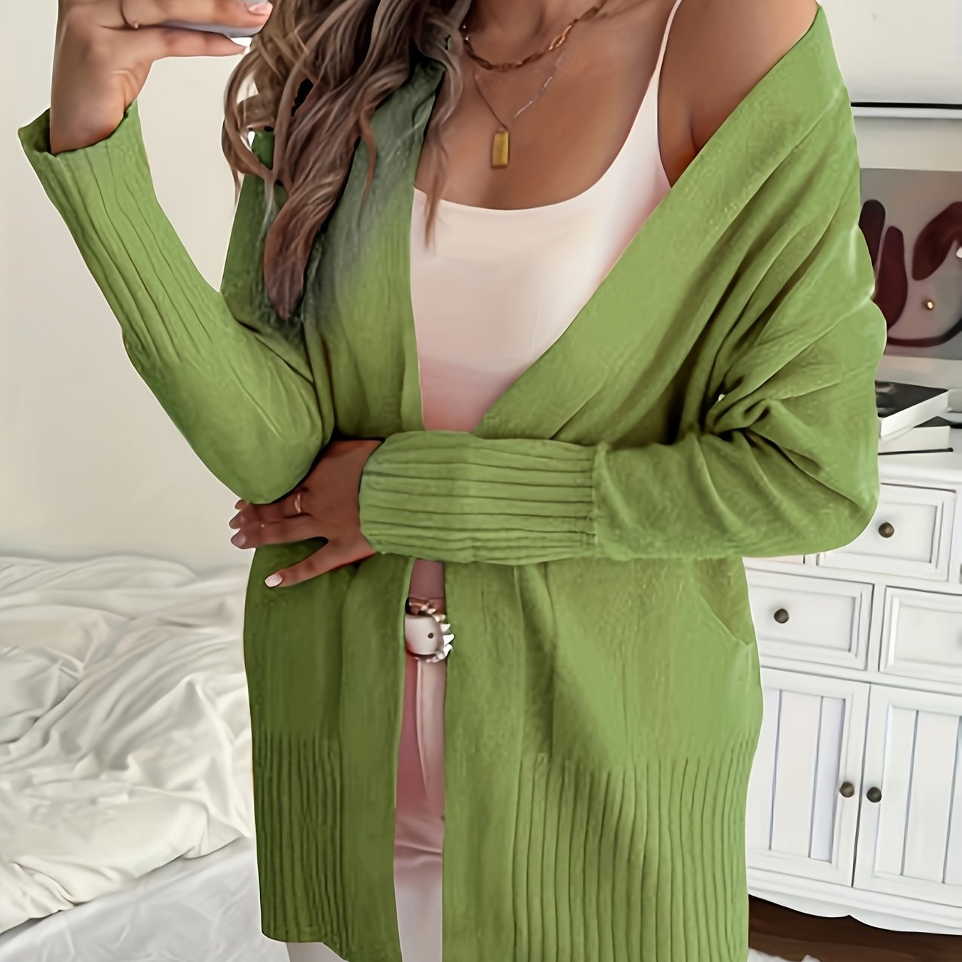 VERONICA™ | Longline V-Neck Cozy Cardigan