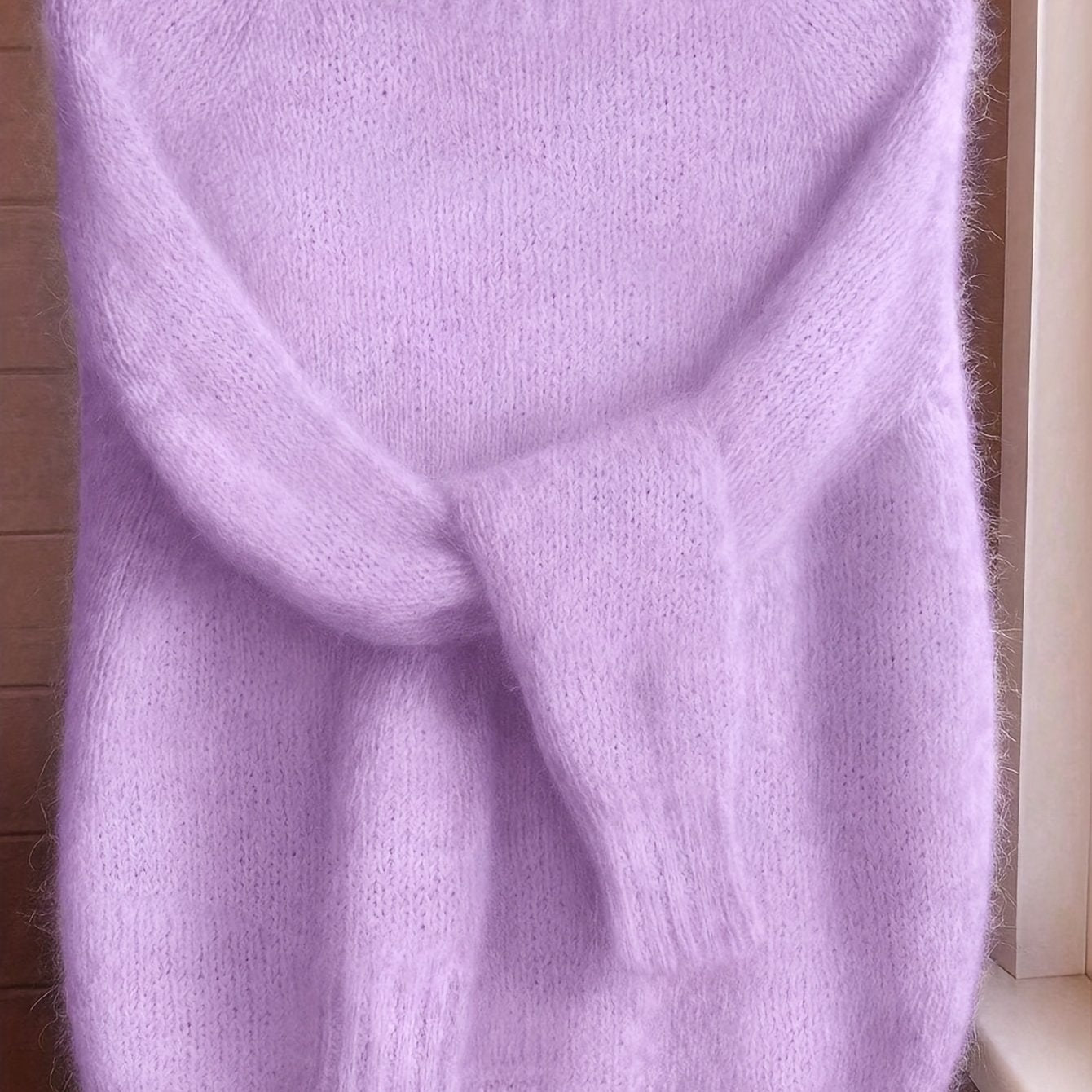 ÉLODIE™ | Brushed Mohair Blend Plush Sweater