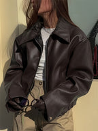 ELLAINE™ | Zip-Up Lapel Jacket