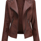 VERONIQUE™ | Chic Stand-Collar Zipper Jacket