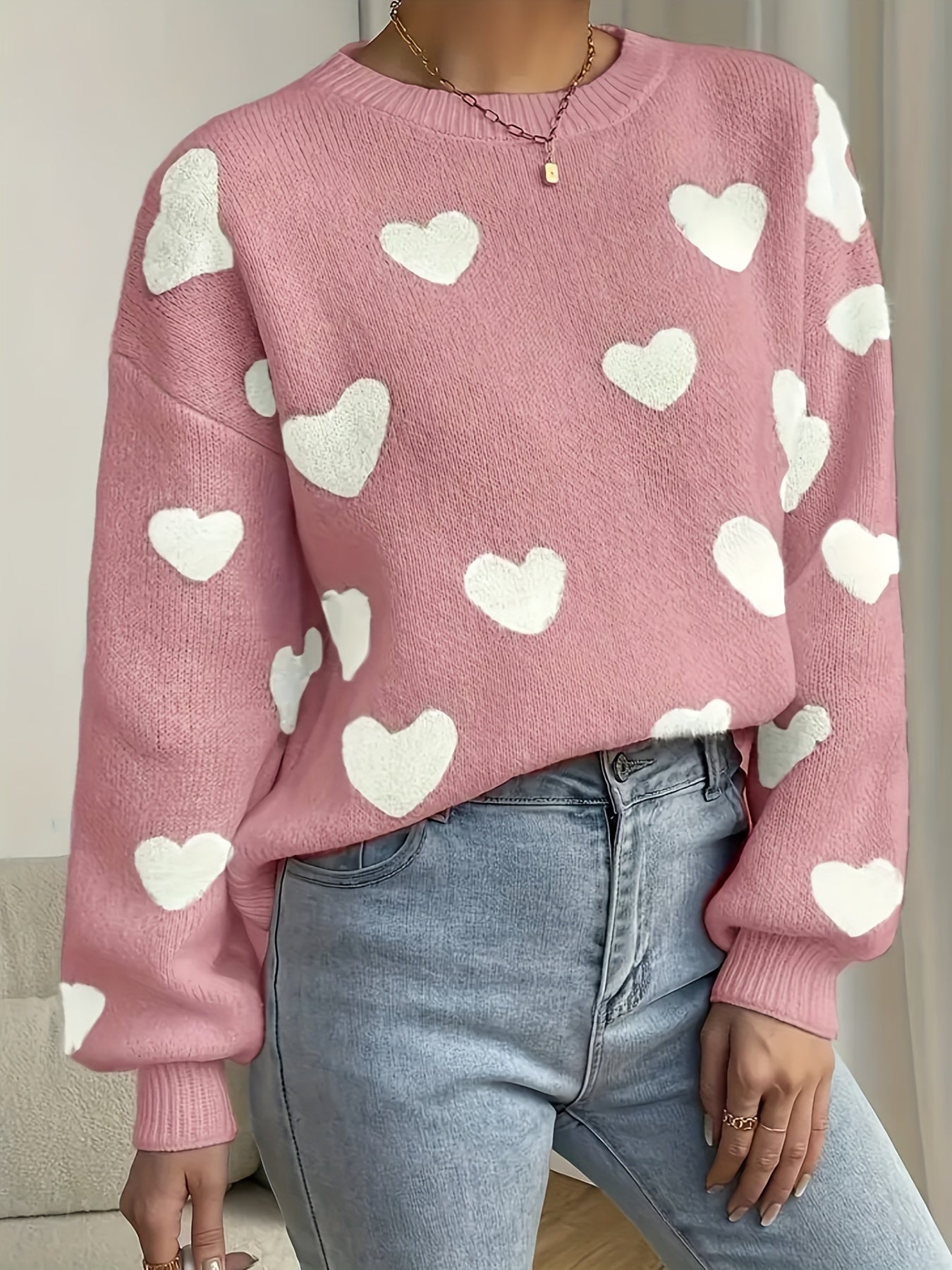 AMORE™ | Heart Print Premium Soft Cardigan
