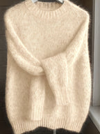 ÉLODIE™ | Brushed Mohair Blend Plush Sweater