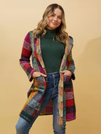 BRIARLYN™ | Colorblock Plaid Hooded Coat