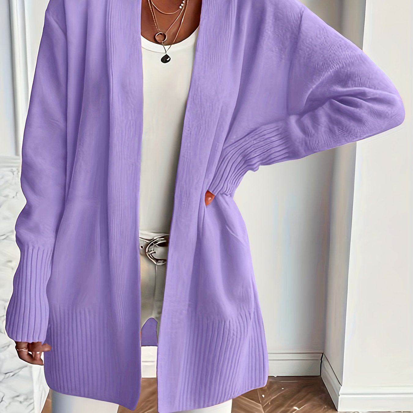 VERONICA™ | Longline V-Neck Cozy Cardigan