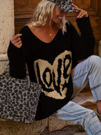 BELINDA™ | Plus-Size Heart-Shape V-Neck Top