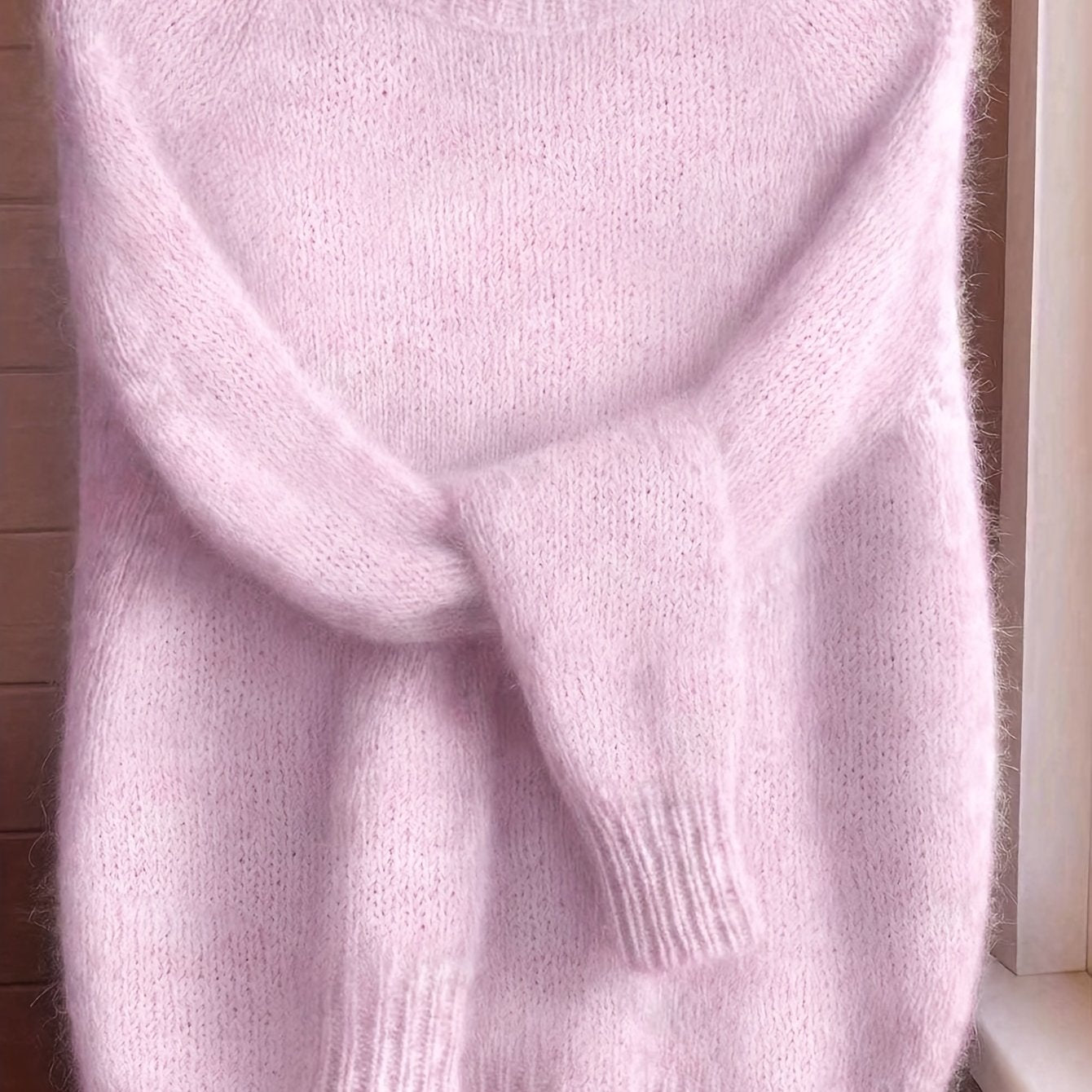 ÉLODIE™ | Brushed Mohair Blend Plush Sweater