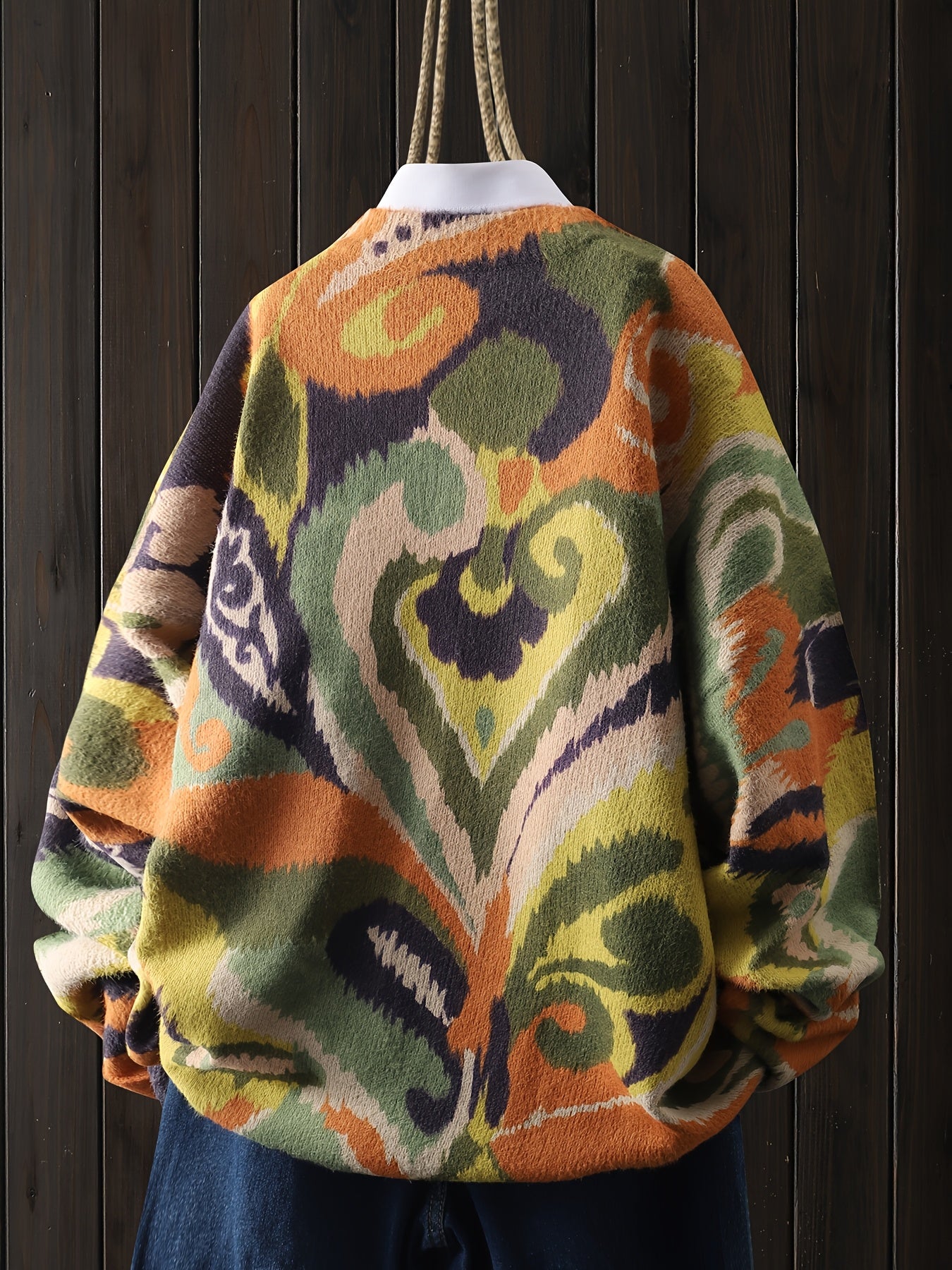 HEARTLY™ | Cozy Fleece Crewneck Heart‑Pattern Sweatshirt