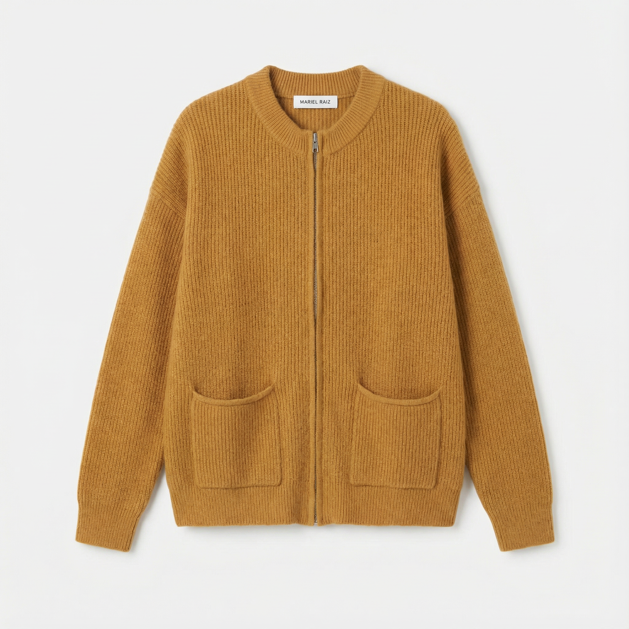 SARIA™ - Zip-Up Knit Cardigan