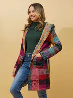 BRIARLYN™ | Colorblock Plaid Hooded Coat