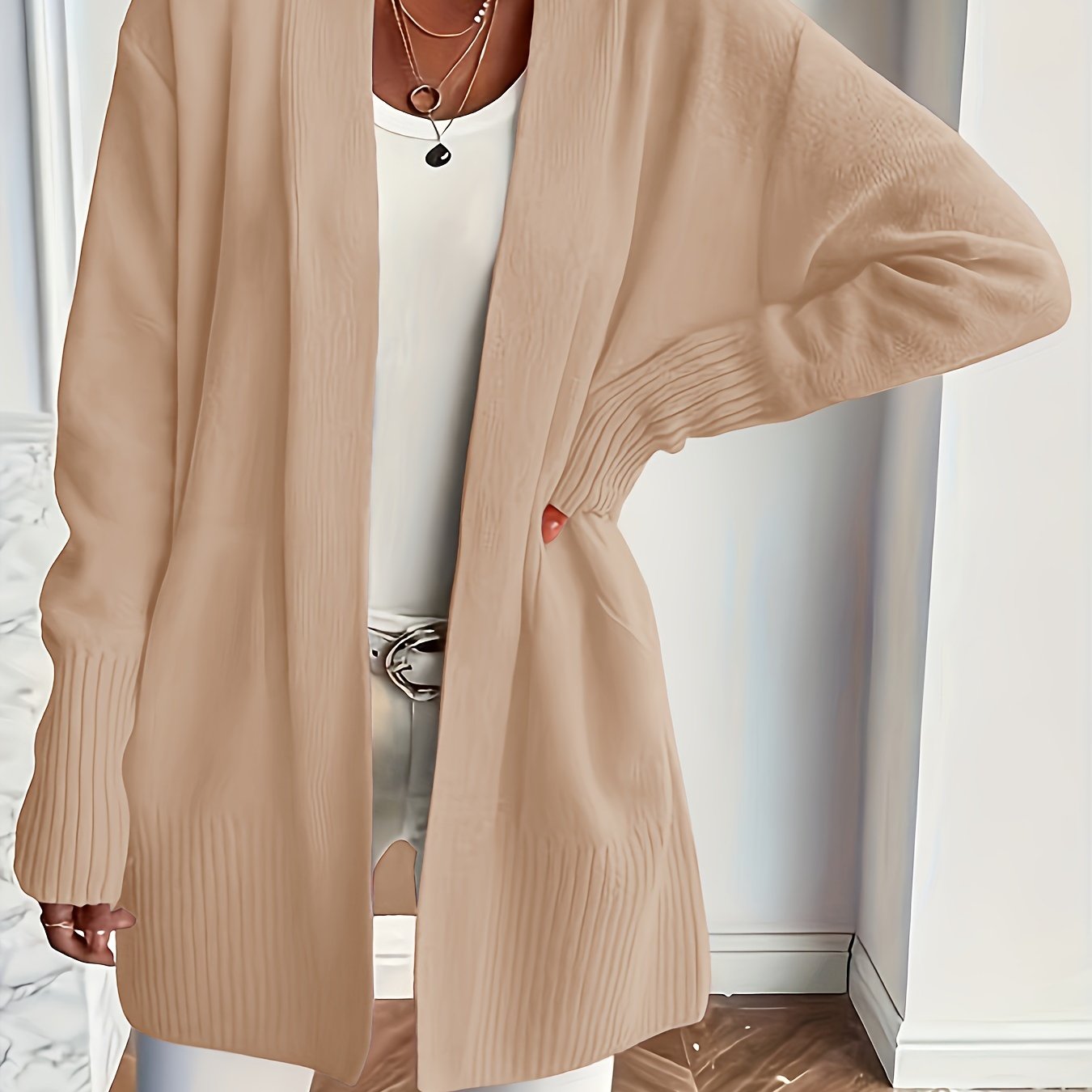 VERONICA™ | Longline V-Neck Cozy Cardigan