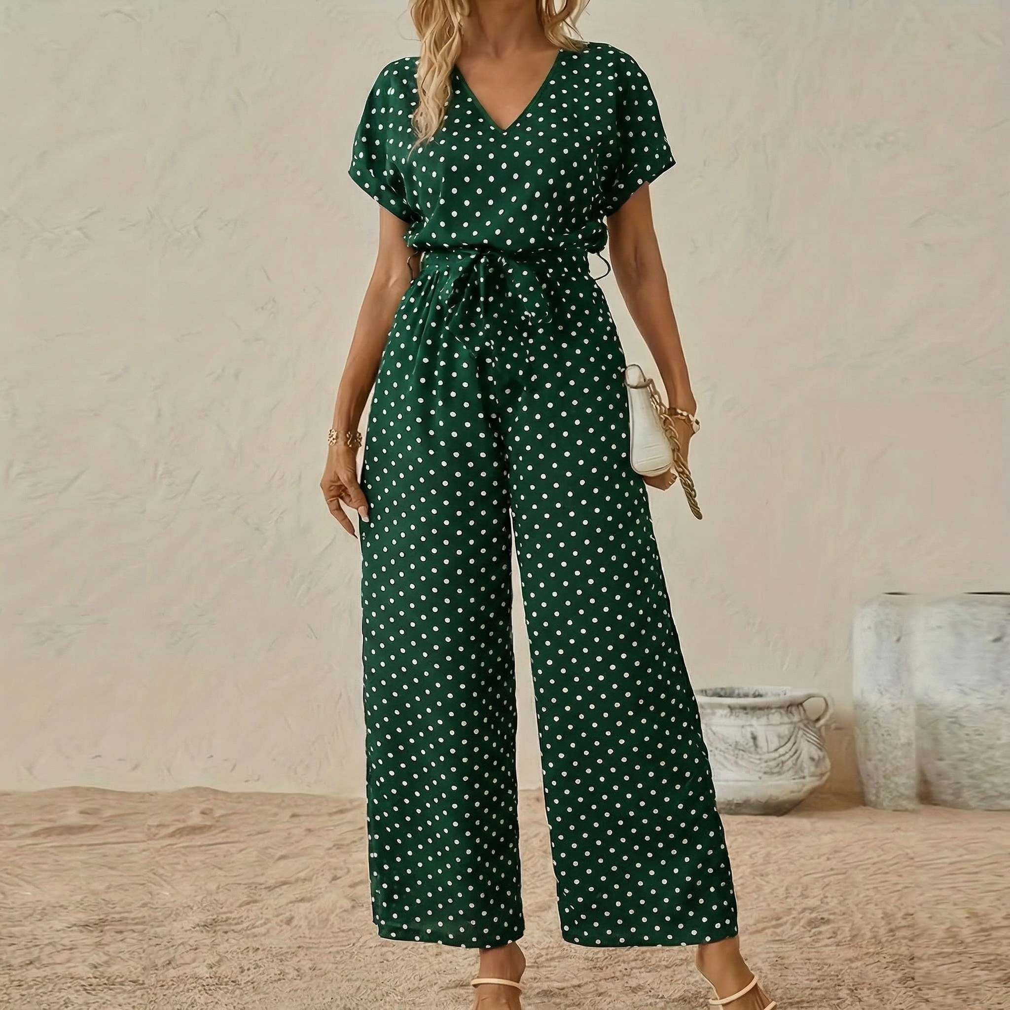 ALICE | ELEGANT POLKA DOT JUMPSUIT