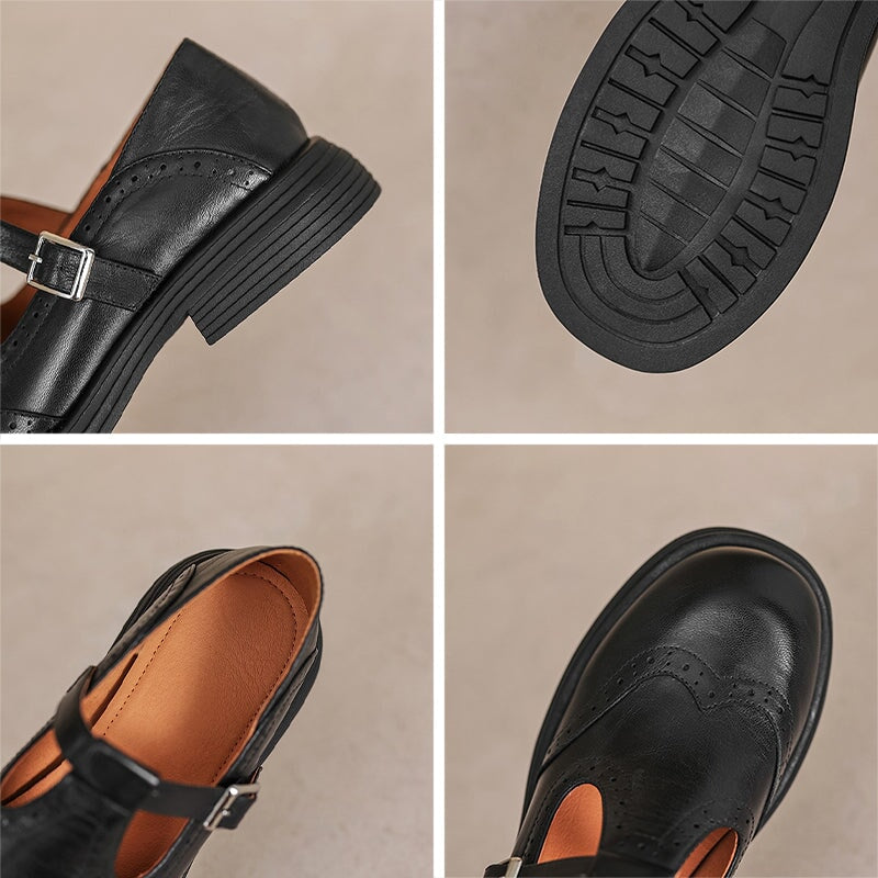 Risla™ | Leather Mary Janes